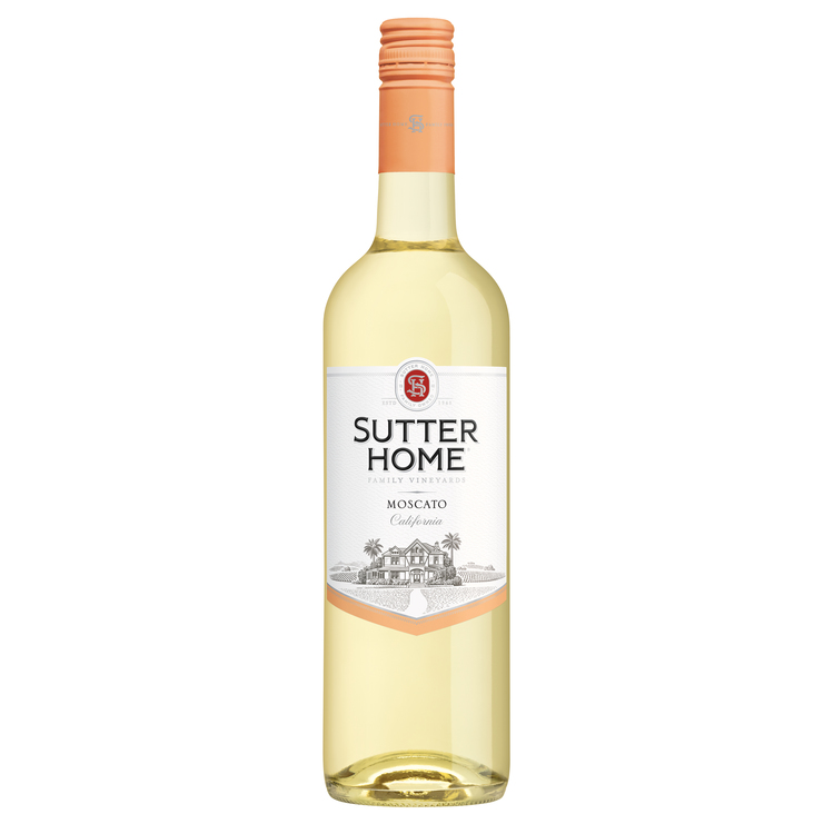 Sutter Home Moscato White Wine, 750mL Wine Bottle, 10.1% ABV