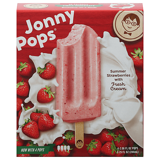 Jonny Pops Ice Summer Strawberries