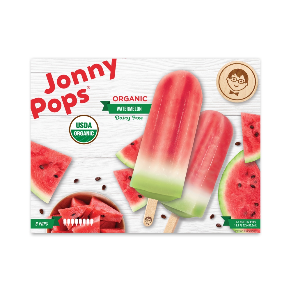 Jonny Pops Ice Organic, Watermelon