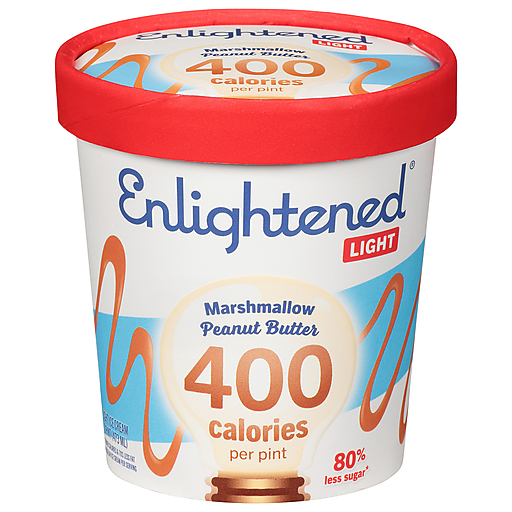 Enlightened Light Marshmallow Peanut Butter Ice Cream 1 Pt