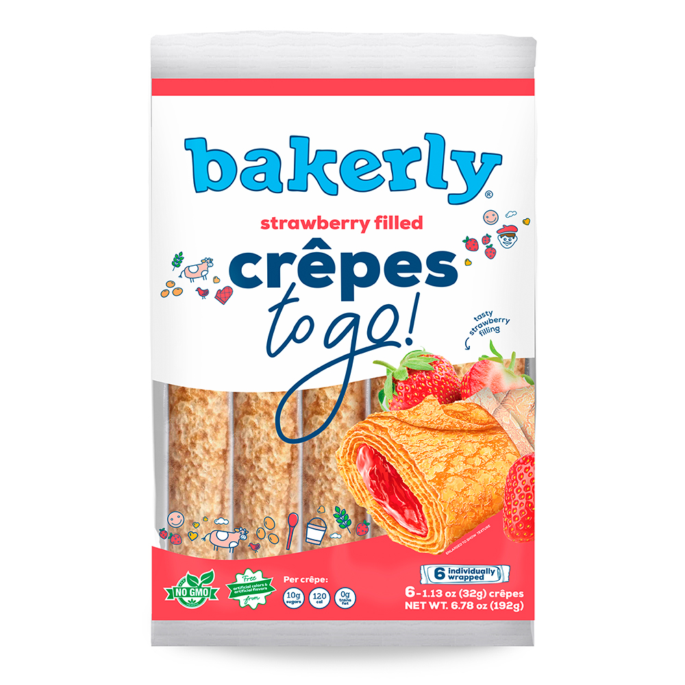 Bakerly Strawberry Filled Crepes To Go