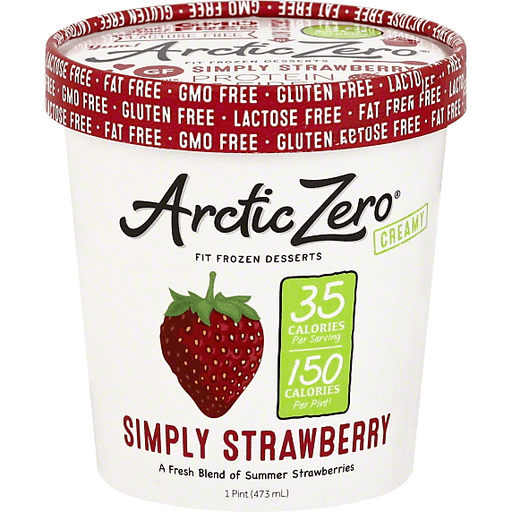 Arctic Zero Fit Frozen Desserts Creamy Simply Strawberry