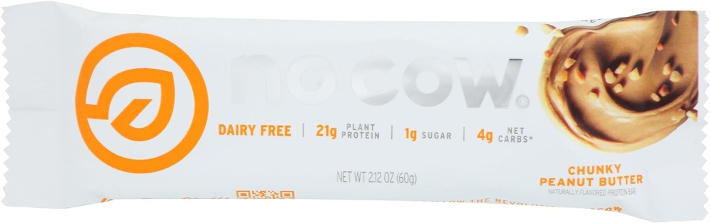 No Cow BAR: Protein Bar Chunky Peanut Butter, 2.12 Oz