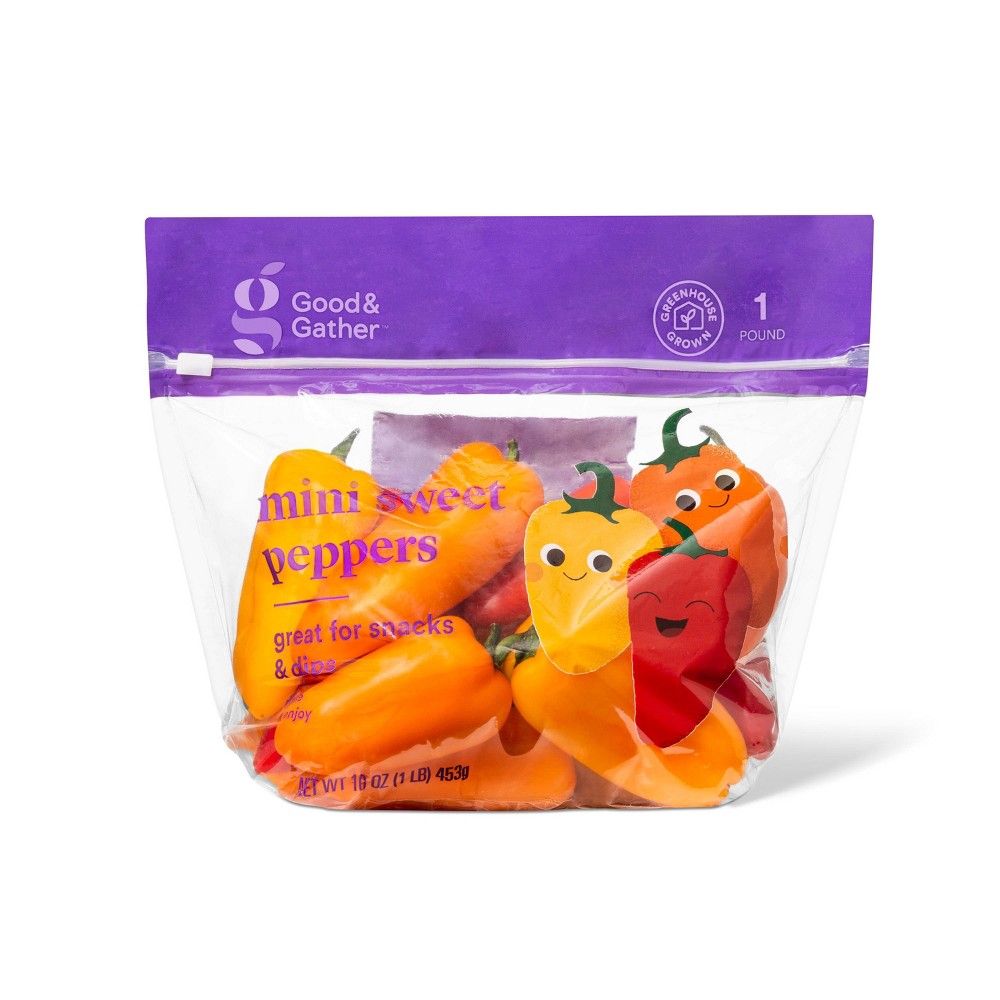 Good & Gather Mini Sweet Peppers 16oz (Packaging May Vary)