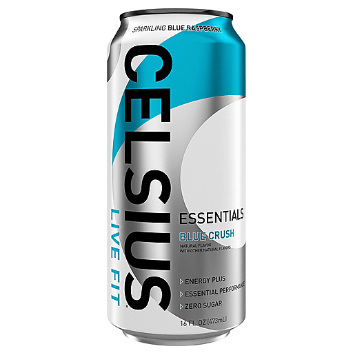 Celsius Essentials Sparkling Blue Crush Energy Drink Can