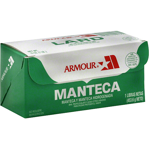 Arnour Armour Lard 16 Oz Tub
