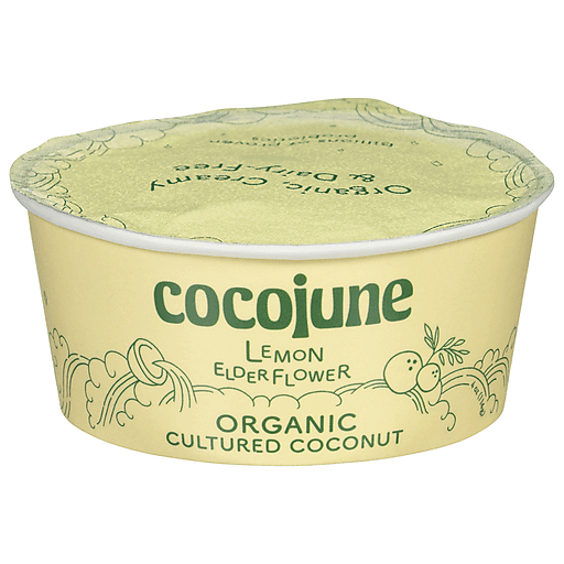 Cocojune Organic Lemon Elderflower Cultured Coconut 4 Oz