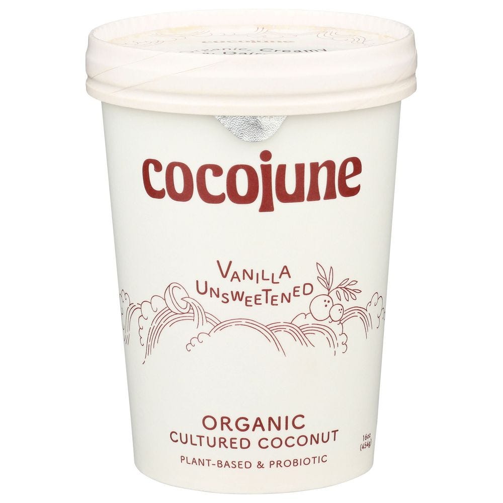 Cocojune Cultured Coconut, Organic, Vanilla Unsweetened 16 Oz