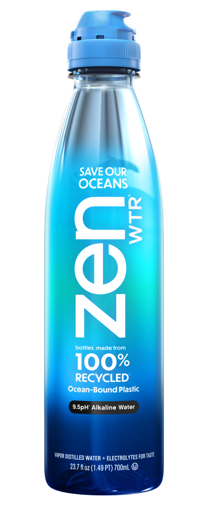 Zen Wtr 9.5 pH Vapor Distilled Water 23.7 Fl Oz