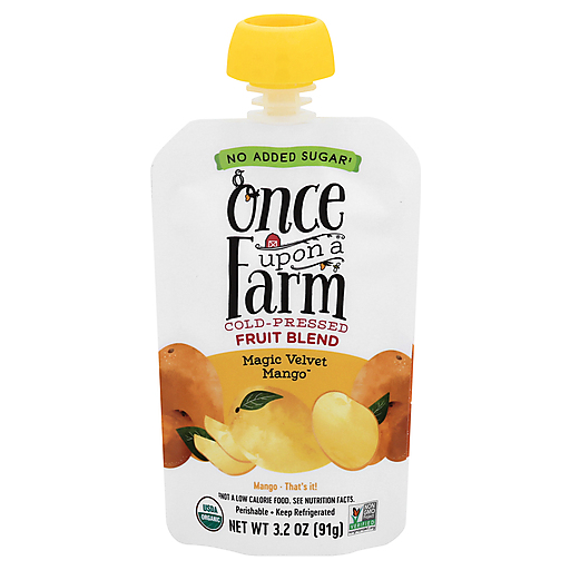 Once Upon A Farm Fruit Blend, Magic Velvet Mango, Cold-Pressed