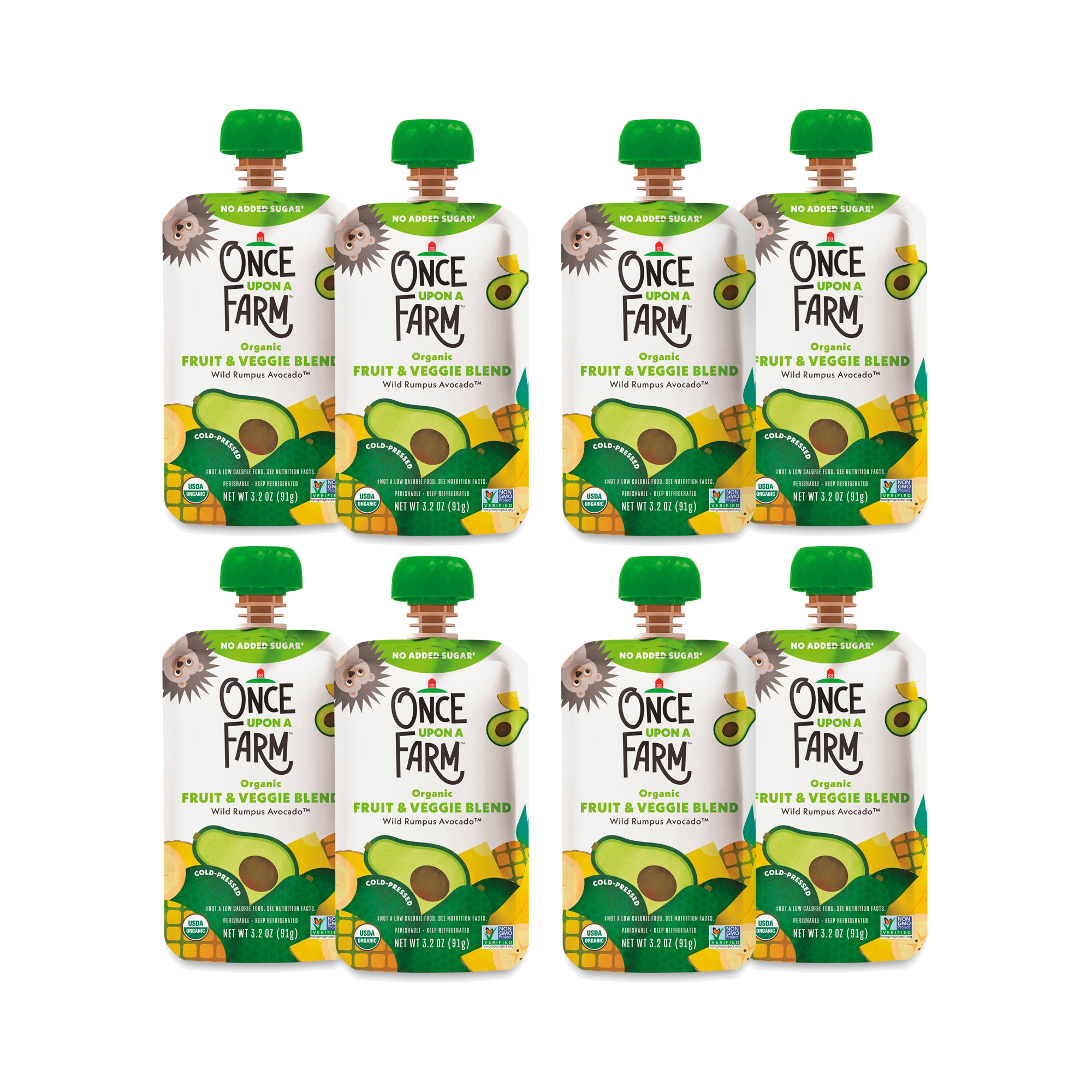 Once Upon A Farm Wild Rumpus Avocado Organic Fruit & Veggie Blend