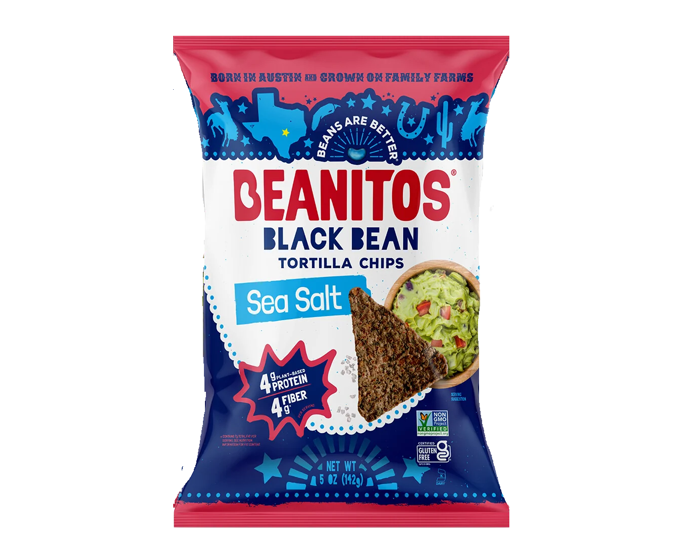 Beanitos Original Sea Salt Black Bean Tortilla Chips - Case Of 6/5 Oz