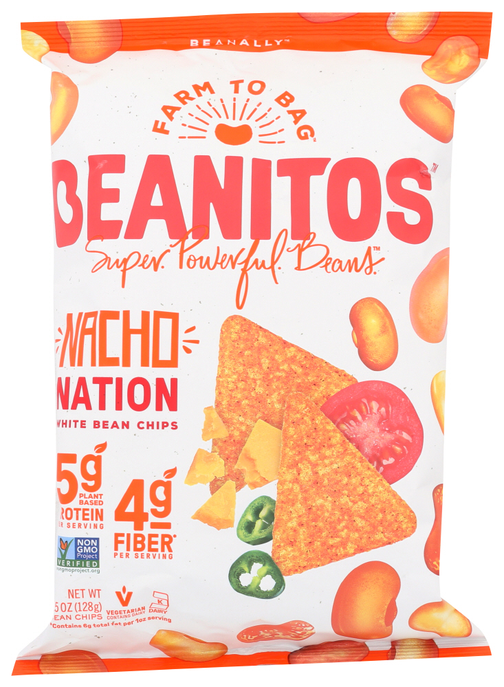 Beanitos White Bean Chips Nacho Cheese -- 6 Oz