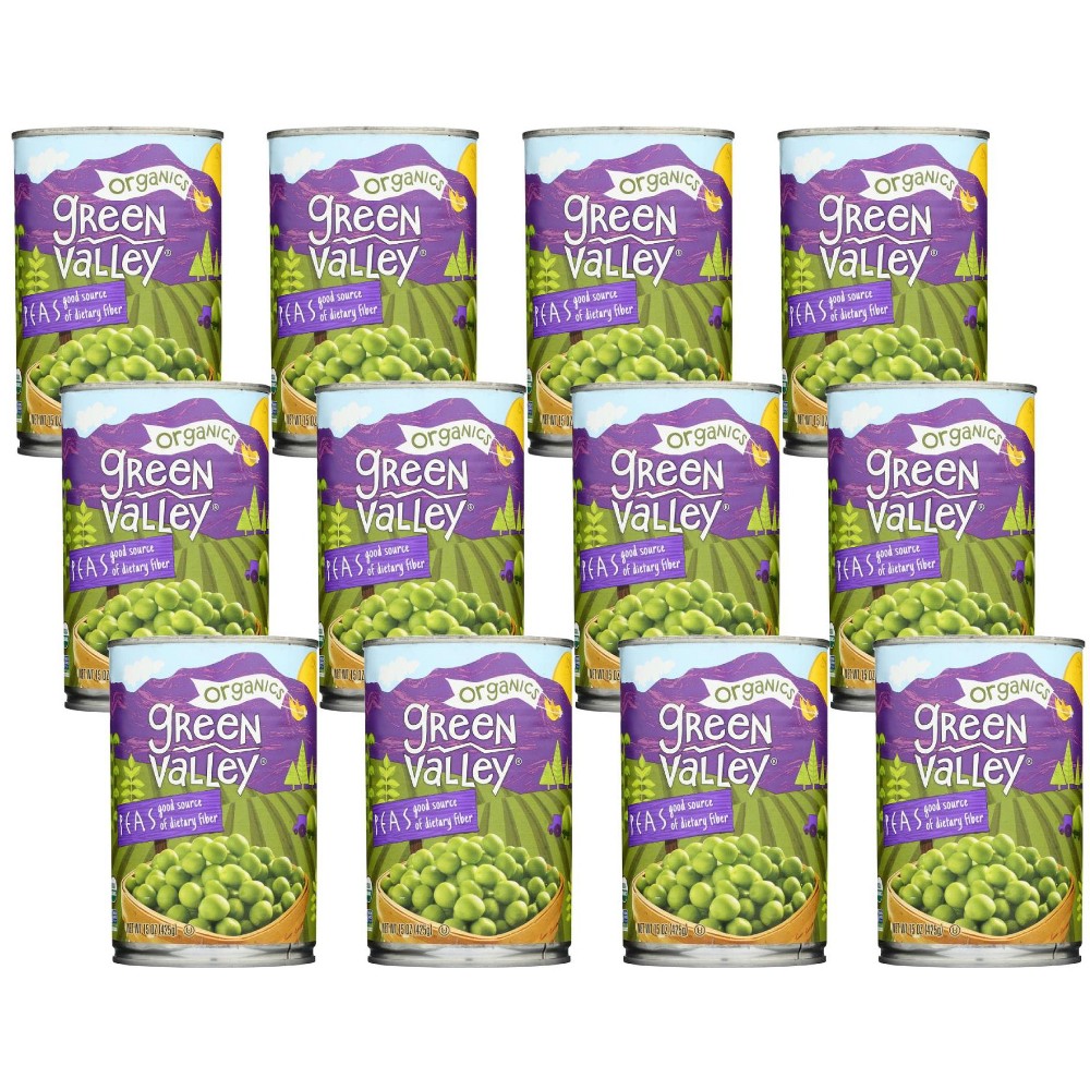 Green Valley Organics No Salt Added Peas