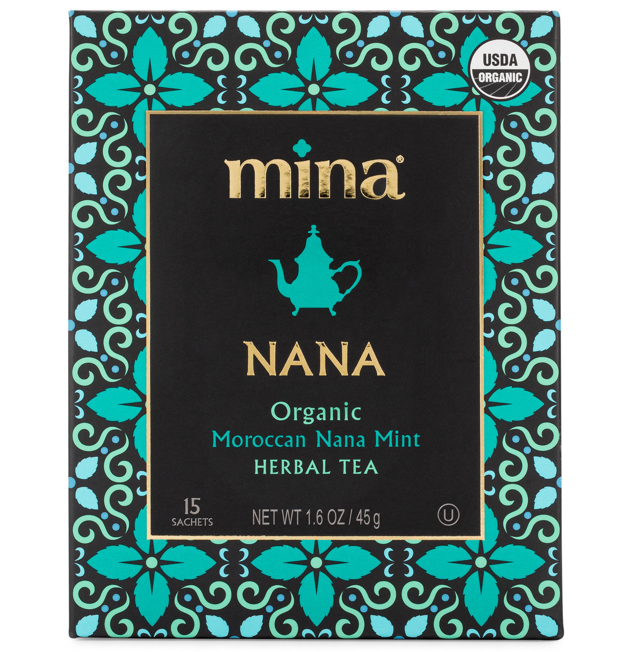 Mina Herbal Tea, Organic, Moroccan Nana Mint