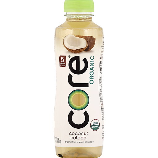 Core Organic Fruit Infused Beverage, Coconut Colada