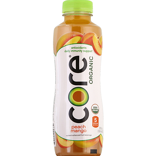 Core Organic Fruit Infused Beverage Peach Mango