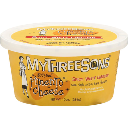 Mythreesons Gourmet Spicy White Cheddar Pimento Cheese