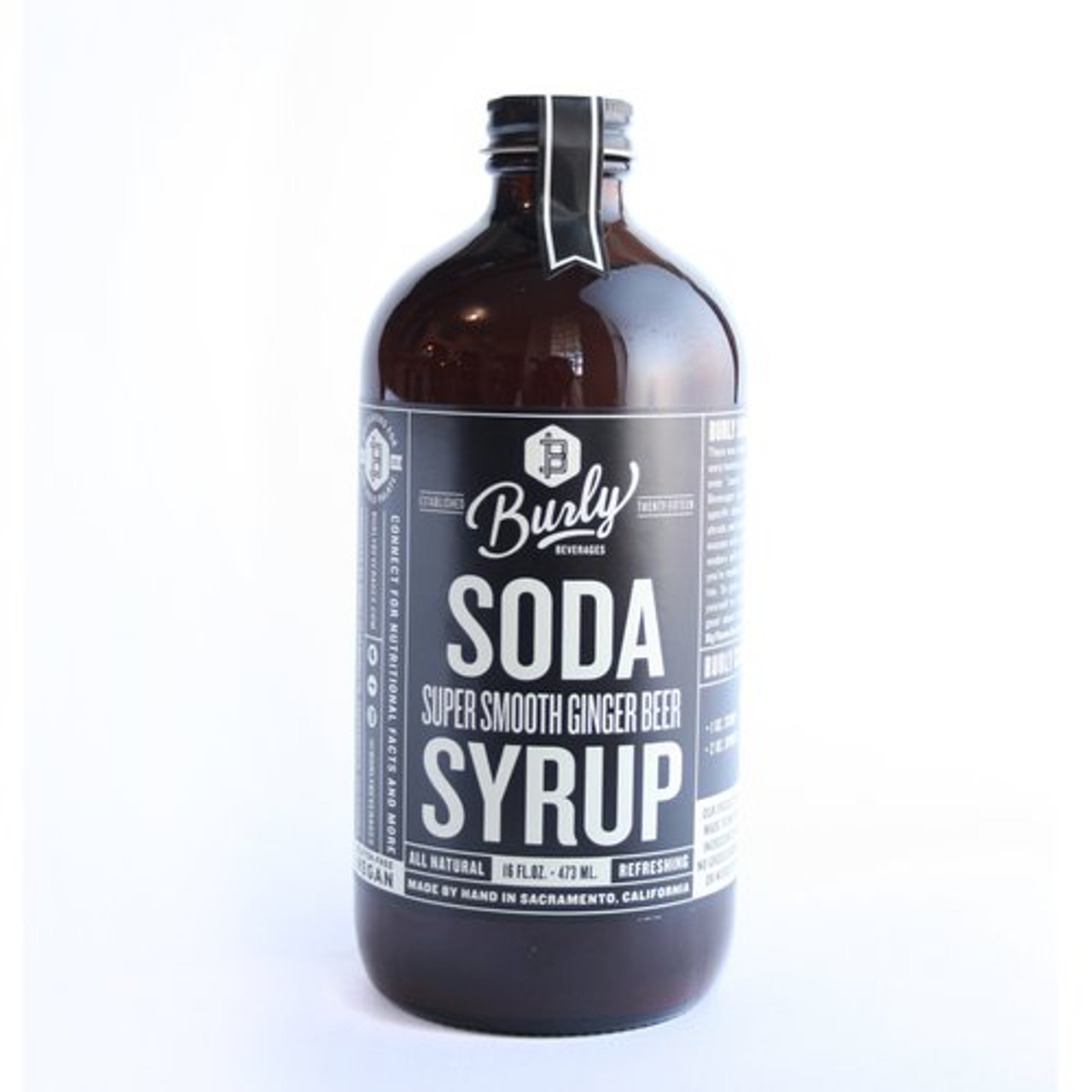 Burly Super Smooth Ginger Beer Soda Syrup 473ml