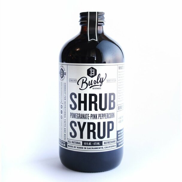 Burly Shrub Pomegranate Pink Peppercorn Syrup 473ml