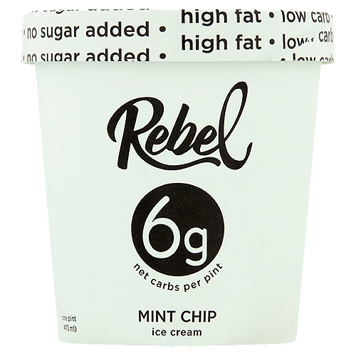 Rebel Ice Cream, Mint Chip 1 Pt