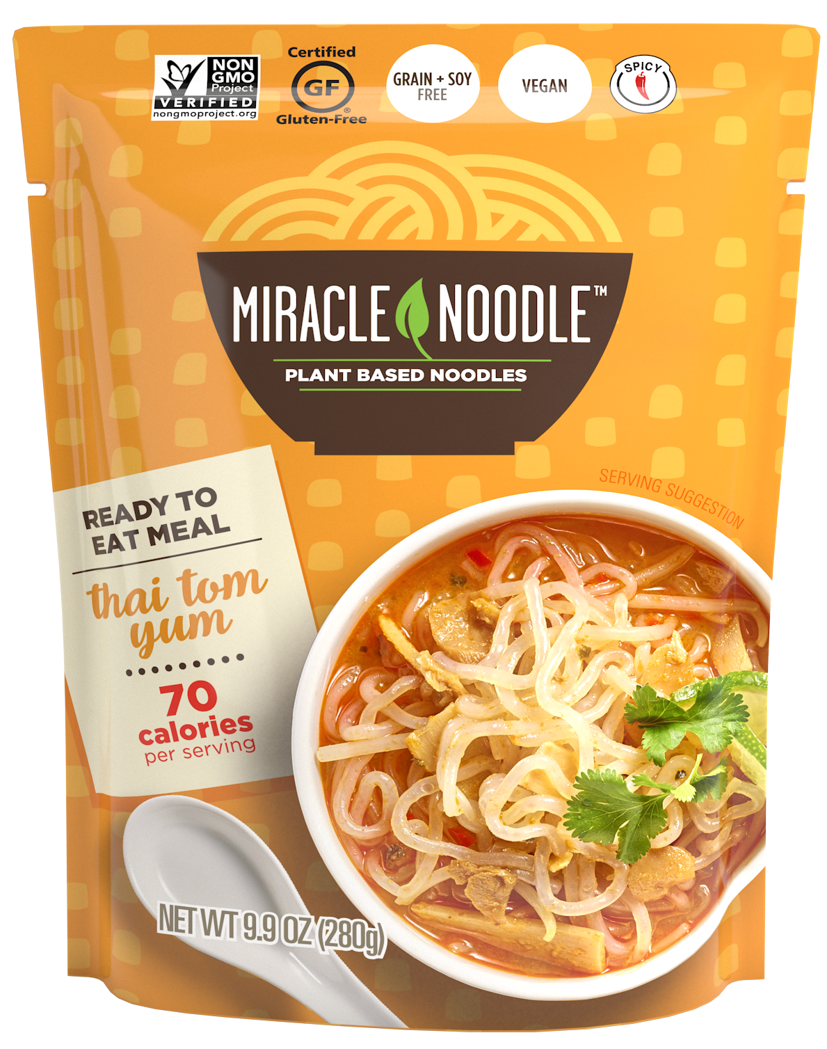 Miracle Noodle Gluten Free Ready To Eat Meal Thai Tom Yum - 9.9oz
