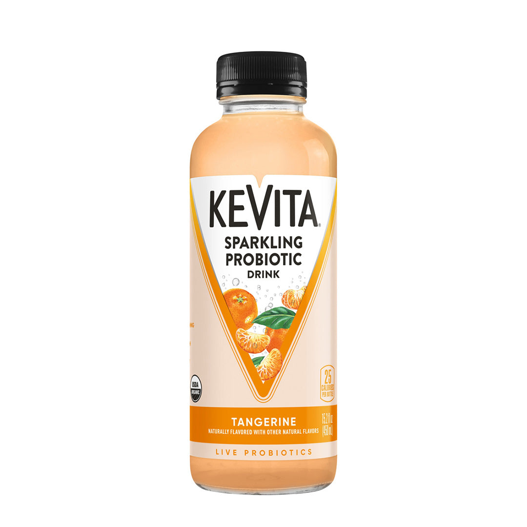 KeVita Sparkling Drink, Tangerine, Probiotic Refresher 15.2 Fl Oz