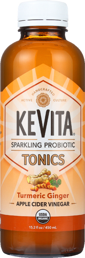 KeVita Apple Cider Vinegar Tonic, Turmeric Ginger 15.2 Fl Oz