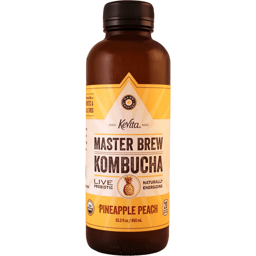 Kevita Master Brew Kombucha Pineapple Peach 15.2 FL OZ