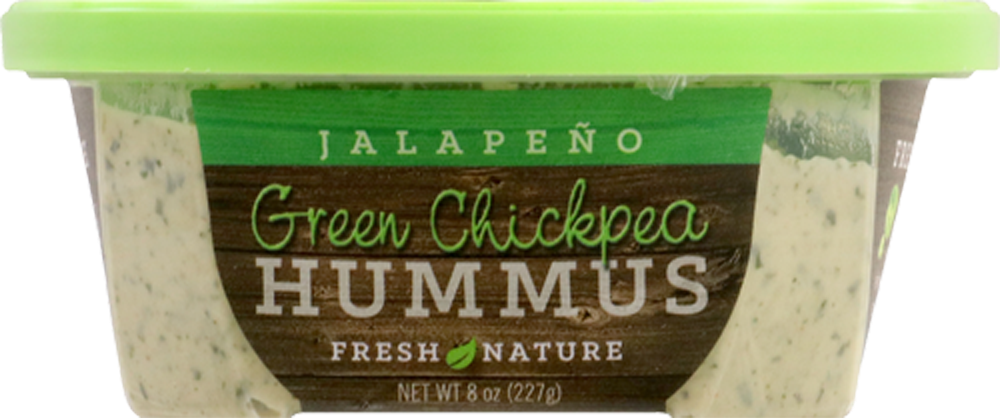 Fresh Nature Green Chickpea, Jalapeno Hummus - 8 Oz