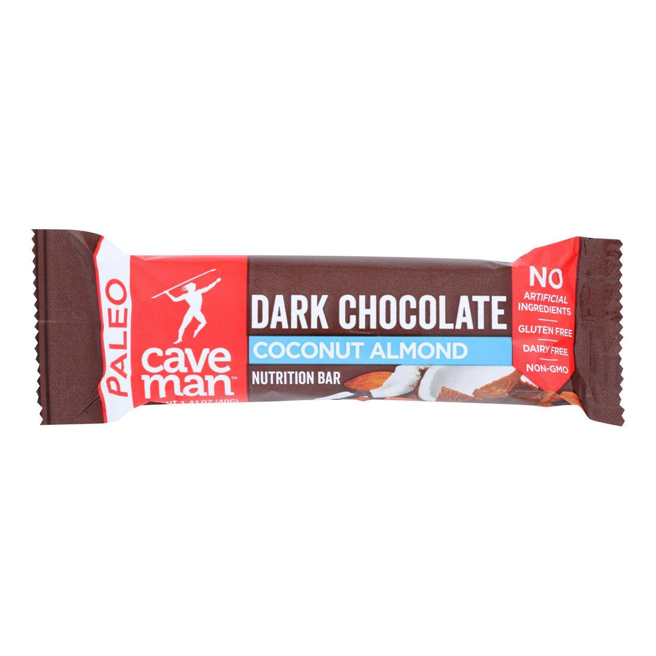 Caveman Dark Chocolate Coconut Almond Nutrition Bar 1.41 Oz