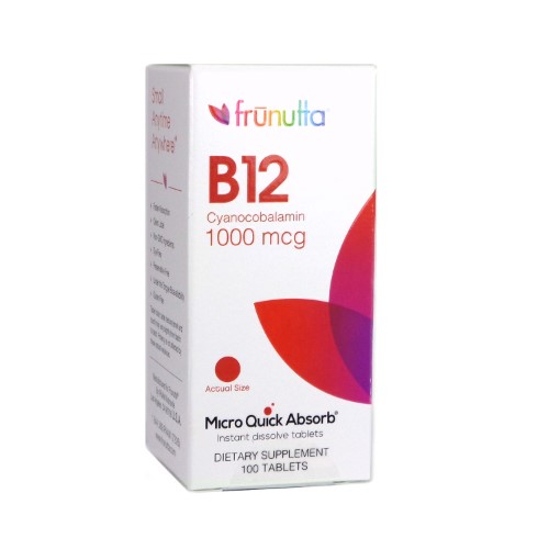 Frunutta Vitamina B12 Cianocobalamina - 1000 Mcg - 100 Comprimidos