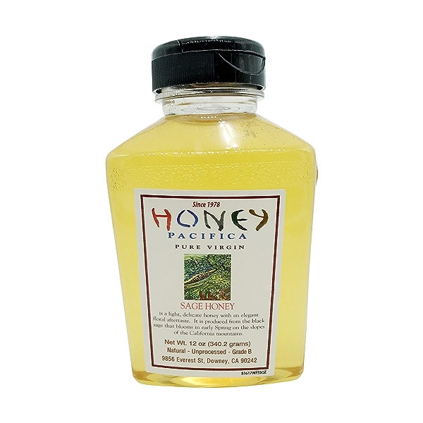 Rock Front Jar Black Button Sage Honey, 12 Oz