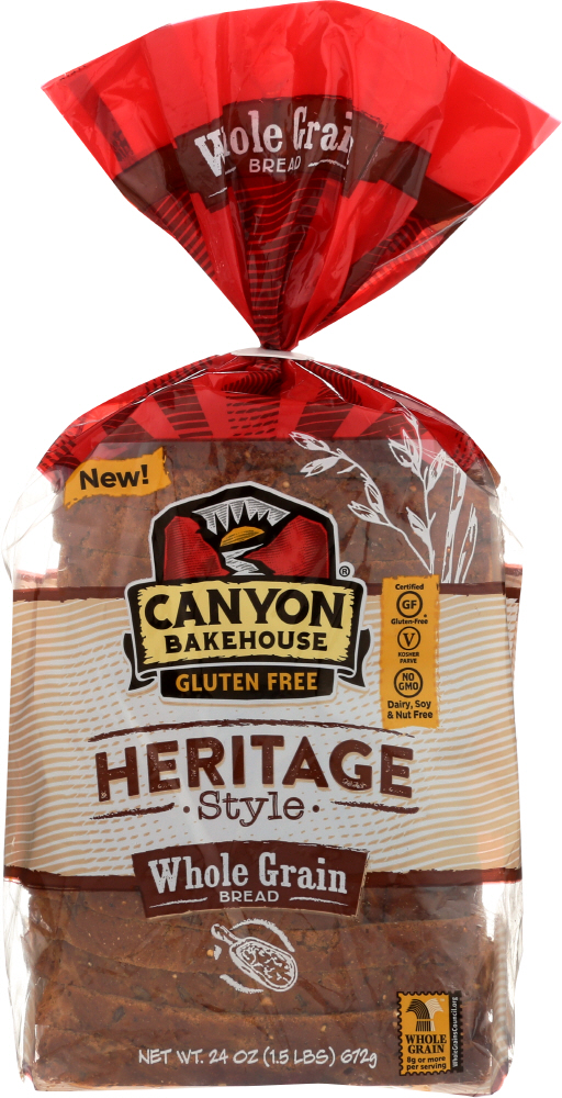 Canyon Bakehouse Bread Heritage Style Gluten Free Whole Grain
