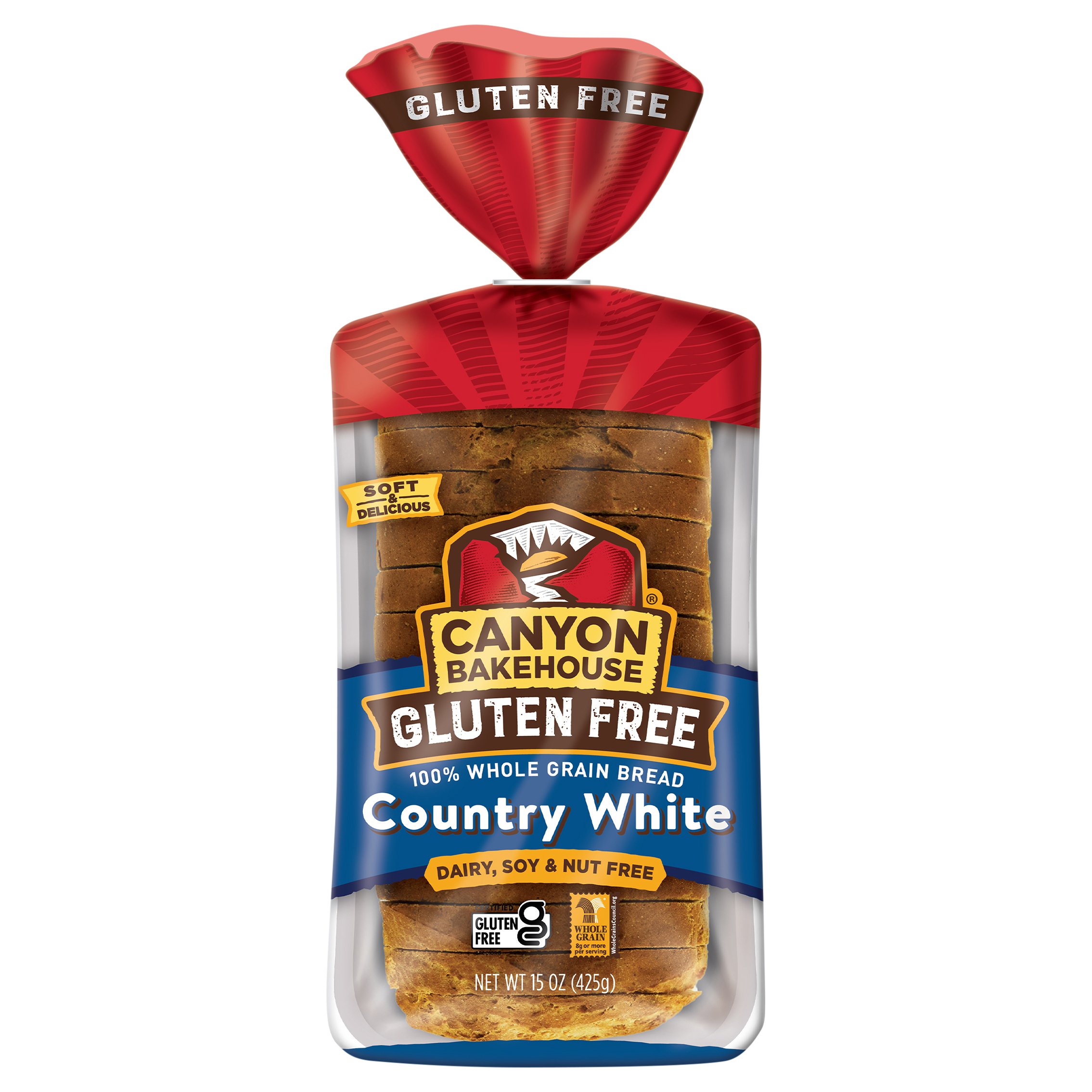 Canyon Bakehouse Gluten Free Country White 100% Whole Grain Bread 15 Oz. Bag