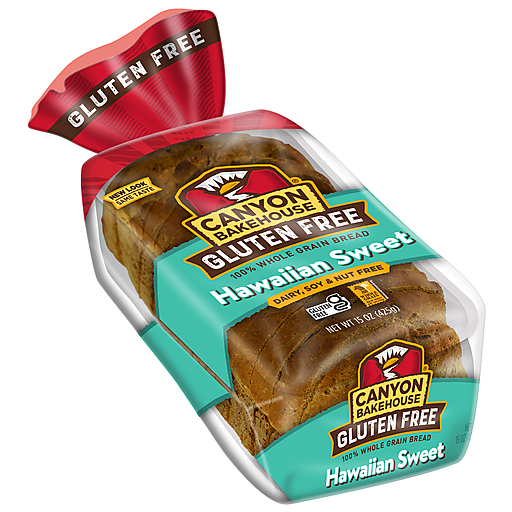 Canyon Bakehouse Gluten Free Hawaiian Sweet Whole Grain Bread 15 Oz. Bag