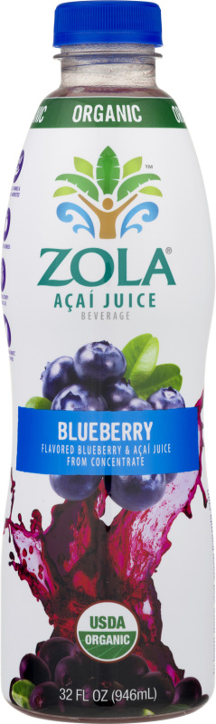 Zola Organic Acai Juice Beverage Blueberry