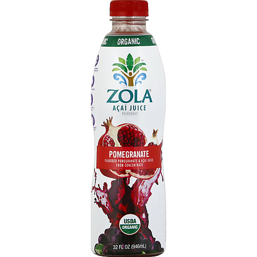 Zola Organic Acai Juice Beverage Pomegranate