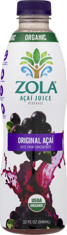Zola Organic Acai Juice - Original 32.00 Oz