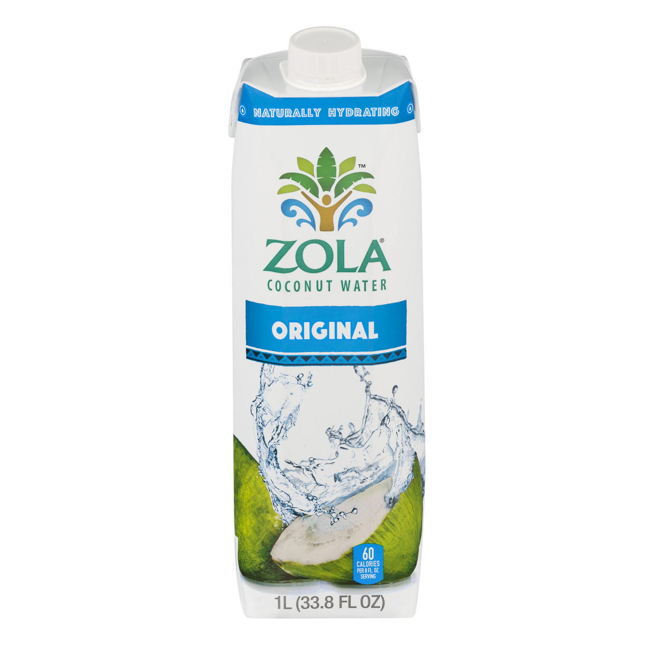 Zola Natural Coconut Water - Original 33.80 Fl Oz