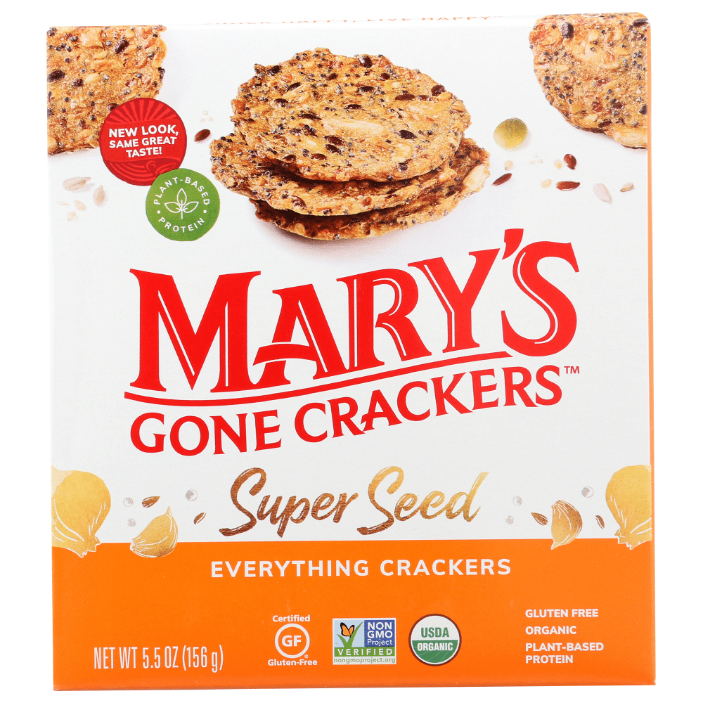 Mary's Gone Crackers Super Seed Everything - Case Of 6/5.5 Oz