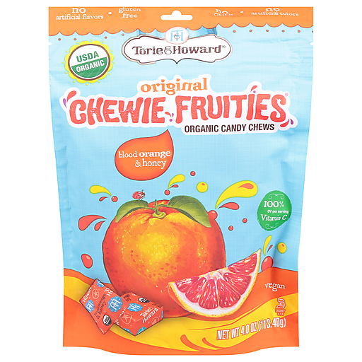 Torie & Howard Blood Orange Honey Organic Chewie Fruities Candy