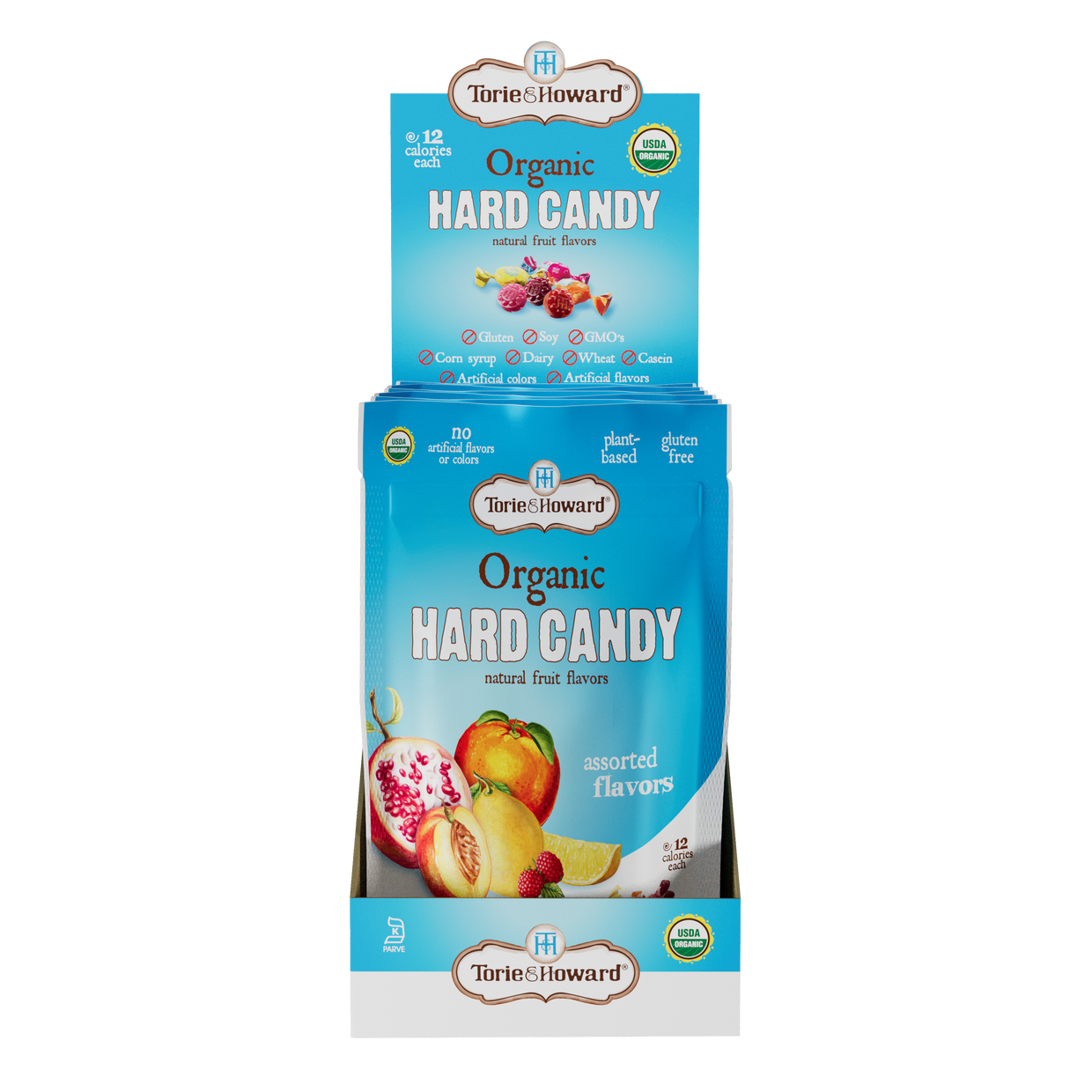 Torie & Howard Hard Candy, Organic, Assorted Flavors 3.5 Oz