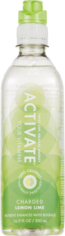 Activate Water Beverage, Nutrient Enhanced, Charged, Lemon Lime