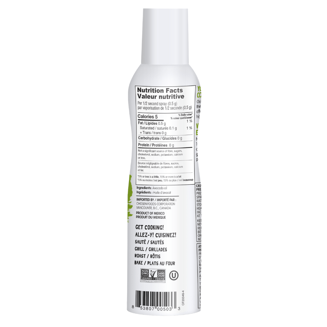 Chosen Foods 100% Pure Avocado Oil Spray - 4.7oz