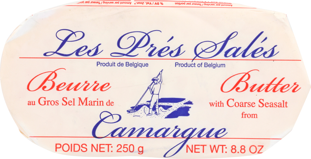 Les Pres Sales Butter With Coarse Sea Salt, 8.8 Ounce -- 20 Per Case