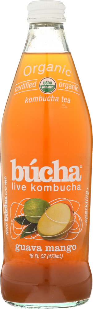 Bucha Live Kombucha, Guava Mango