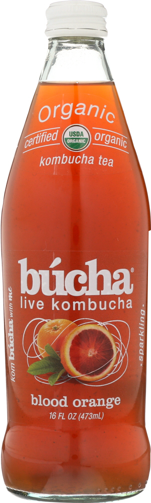 Bucha Kombucha Tea, Organic, Blood Orange