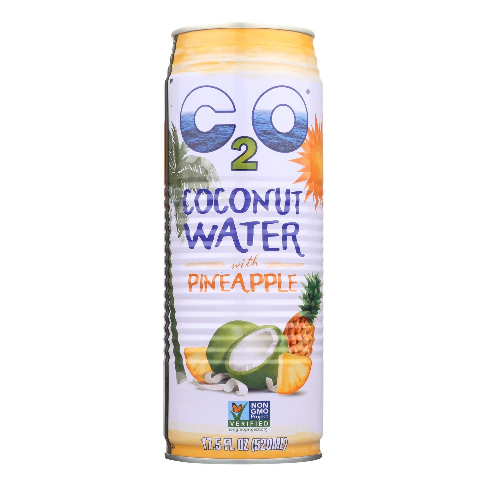 C2O Coconut Water With Pineapple Juice, 17.5 Oz