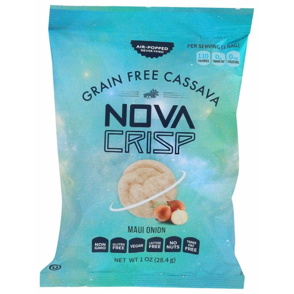 Novacrisp Grain Free Cassava Maui Onion Chips, 1 Oz